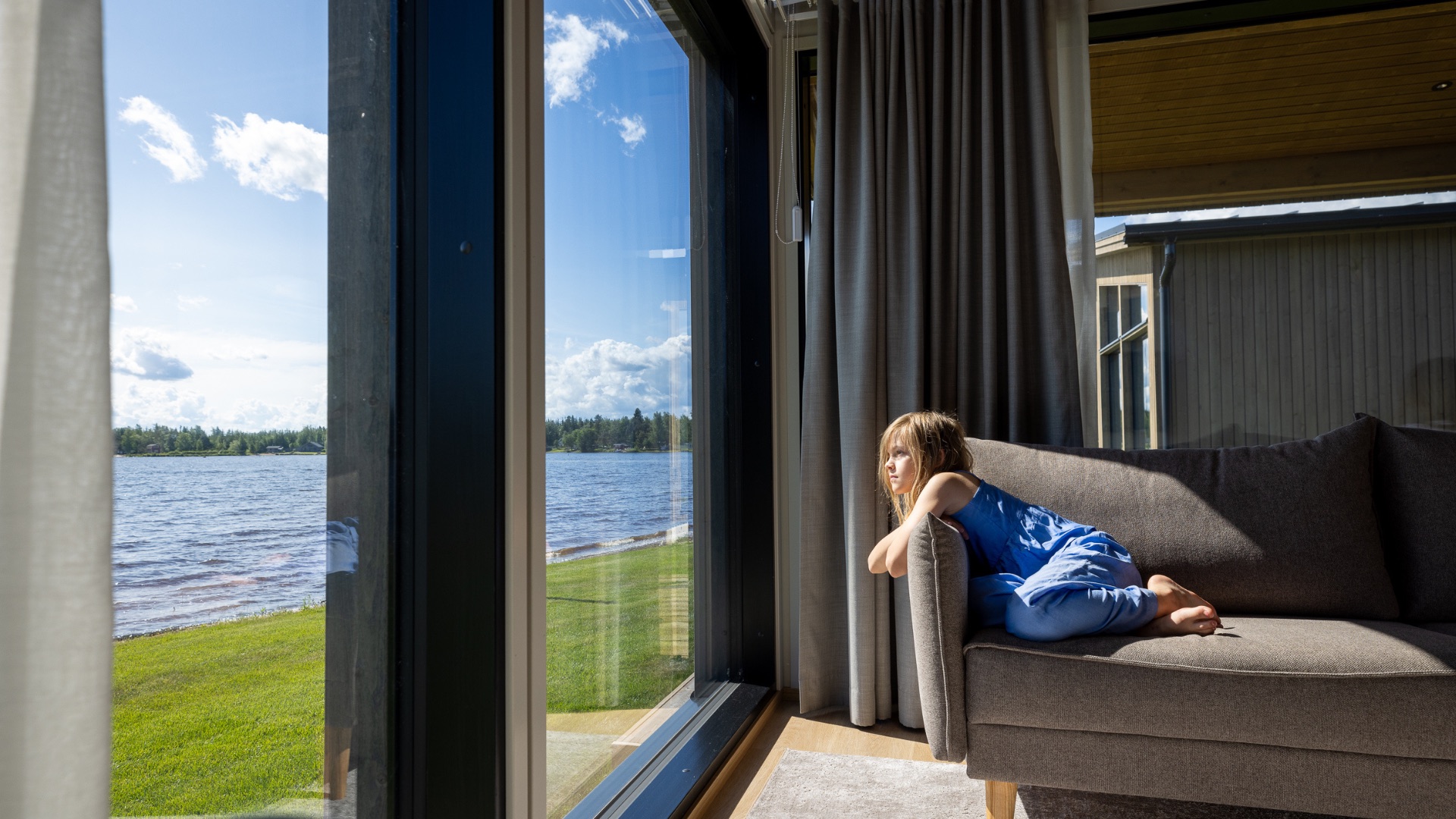Lakeside view from Lakeside Villa at Strandis